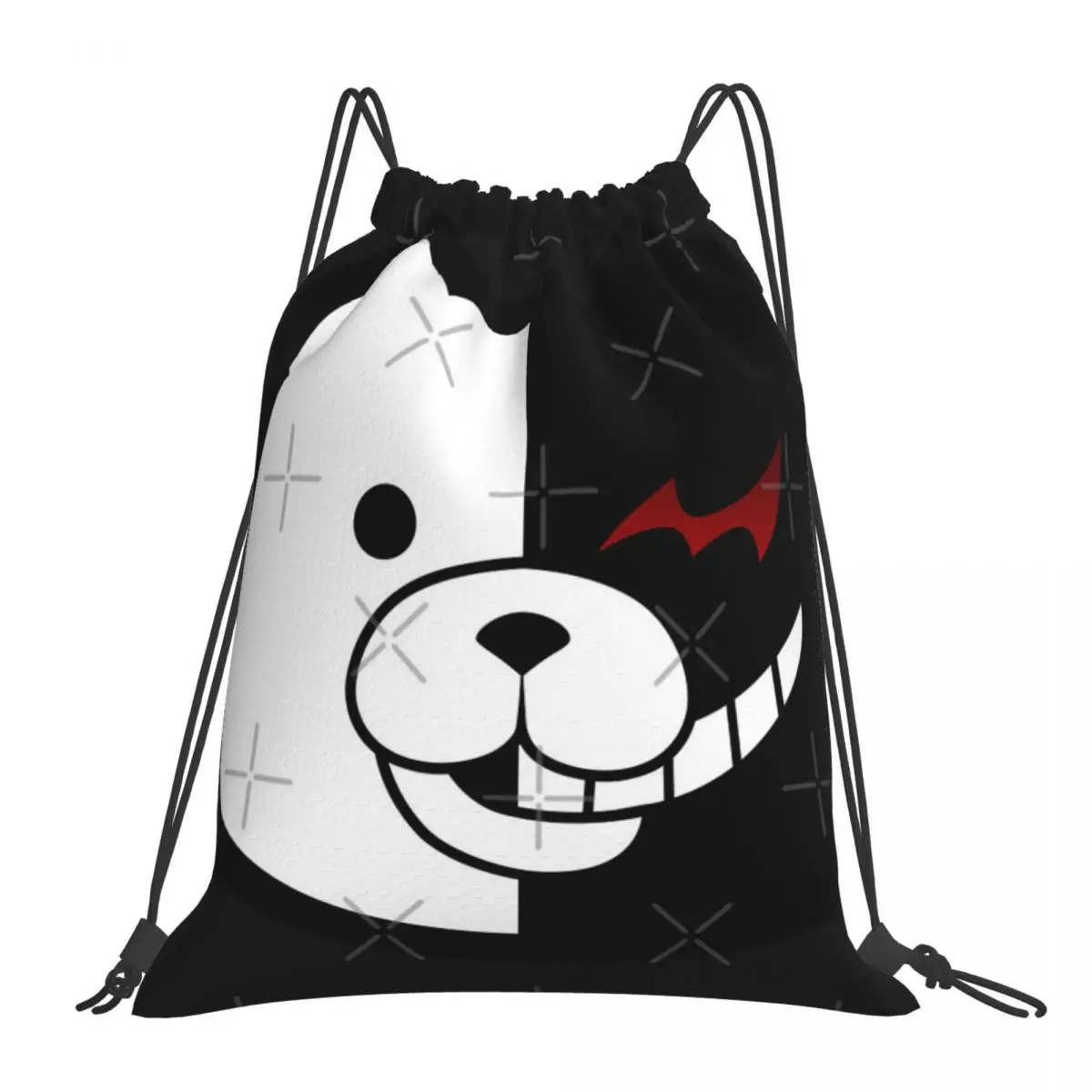 

Сумки на шнурке Monokuma, рюкзаки, сумки, кавайная сумка, мужской рюкзак, маленькая тканевая сумка