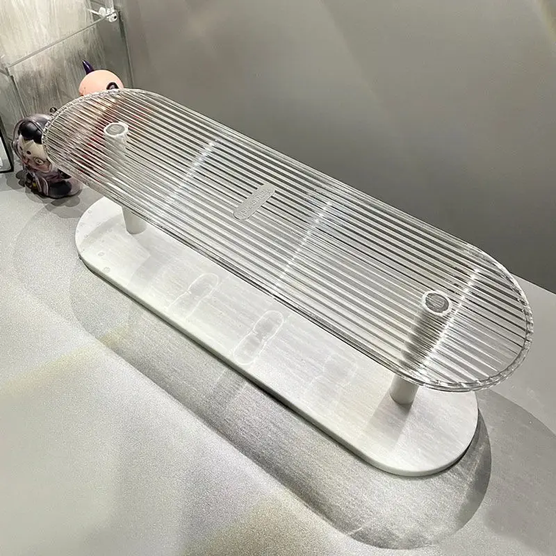 

Bathroom Desktop Storage Shelf Cosmetics Double-Deck Transparent Acrylic Storage Rack Furnishings Korean Chic Decorative