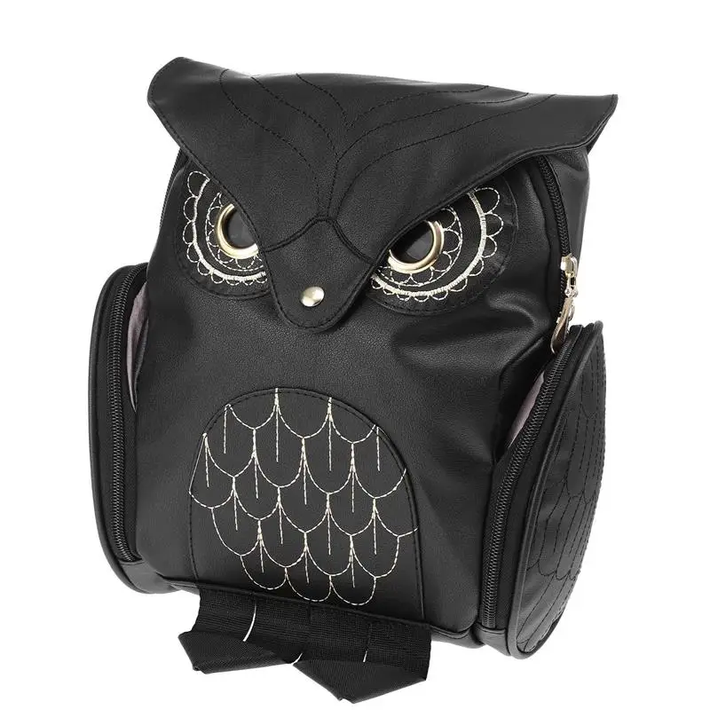 Black Backpack Women Goth Purse Travel Backpack Owl Bag Owl Backpack Gothic Purse Boys Backpacks School