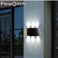 led 8w 6w 4w 2w ac85 265v wall light outdoor waterproof modern nordic style indoor wall lamps living room porch garden lamp