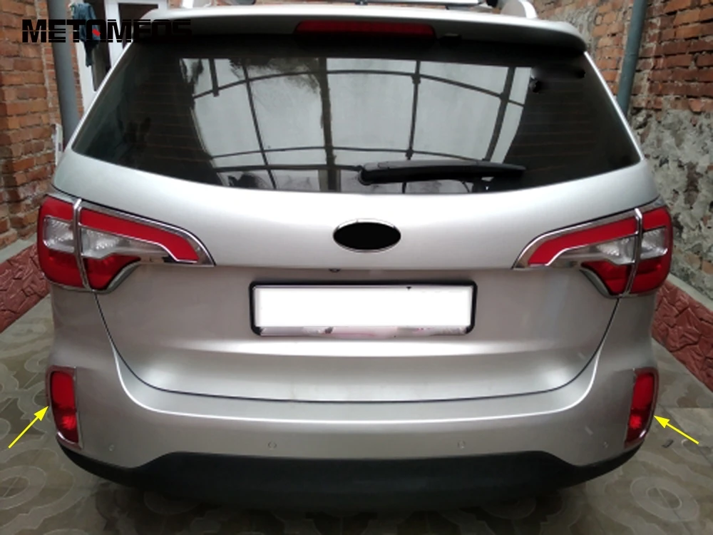 Хромированный чехол для Kia Sorento 2013 2014 задняя крышка противоударный бампер