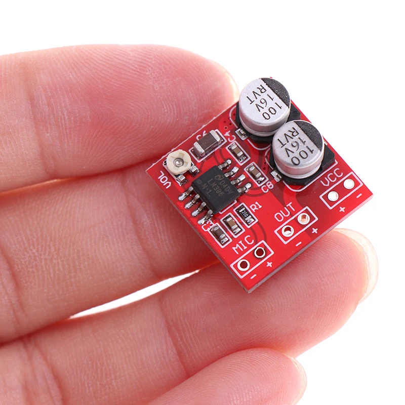 

Nieuwe Hot DC 5 V-12 V Electret Microfoon Eindversterker Board LM386 Gain 200 Keer MIC Amp Operationele voltage: DC 4 V-12 V