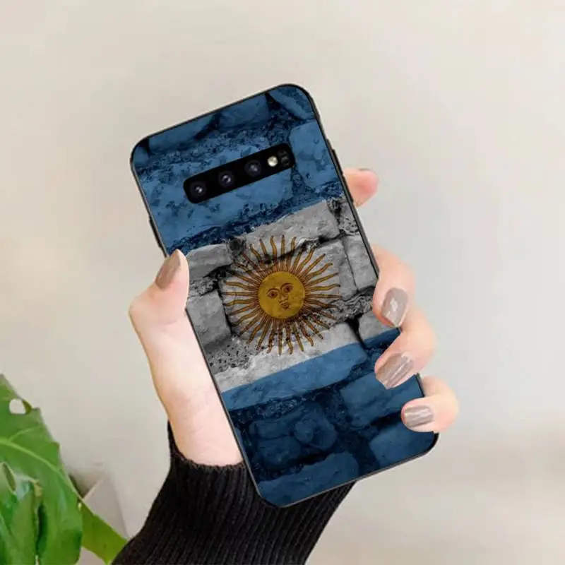 Argentina Flag Phone Case for Samsung S10 21 20 9 8 plus lite S20 UlTRA 7edge