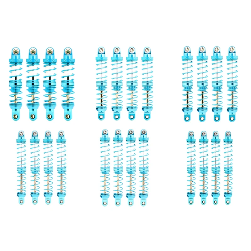 

4PCS RC Shock Absorber Adjustable RC Damper Set with Springs for 1/10 RC Truck Crawler Axial SCX10 TRX4 D90