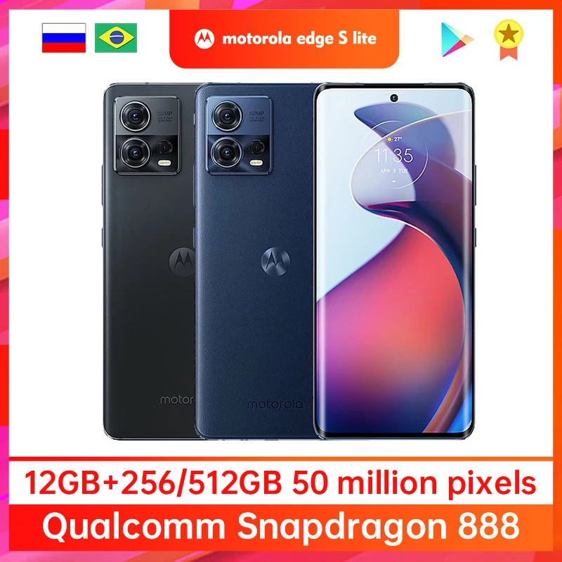 Motorola Edge S30 PRO 8/12GB+256/512GB Snapdragon 888+ 144Hz Screen refresh rate  6.55inch Android 12