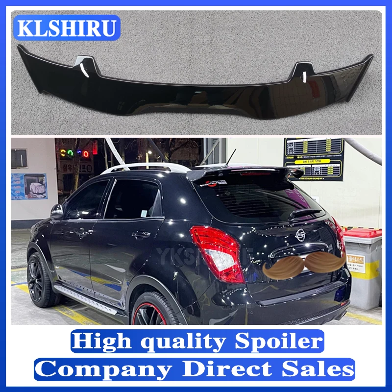 

Используется для Ssangyong Korando 2013-2017 спойлер из АБС-пластика и углеродного волокна внешний вид хэтчбека крыши заднего крыла корпуса комплект ак...