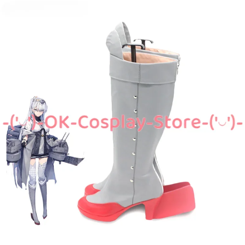 Аниме Kantai Collection Fuyuzuki Cosplay Shoes Хэллоуин искусственная обувь реквизит для косплея