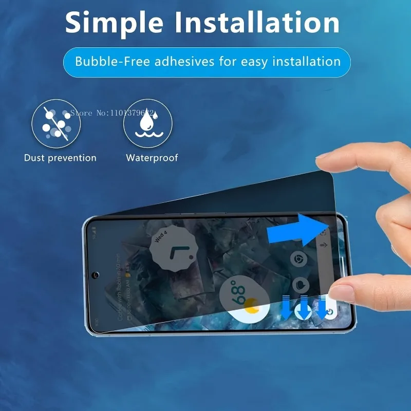 2 упаковки закаленное защитное стекло для Google Pixel 8 7 6 5 4 3 XL Pro HD без пузырьков с