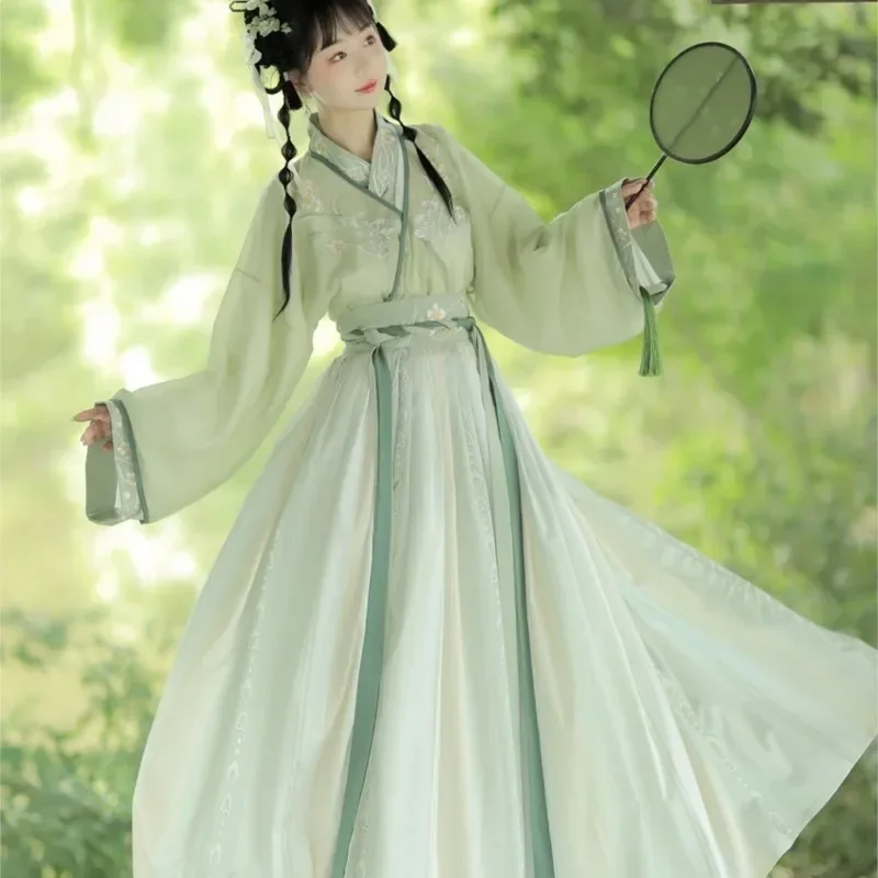 Оригинальное платье Hanfu женское слитное в стиле супер Феи Jin китайском на весну и