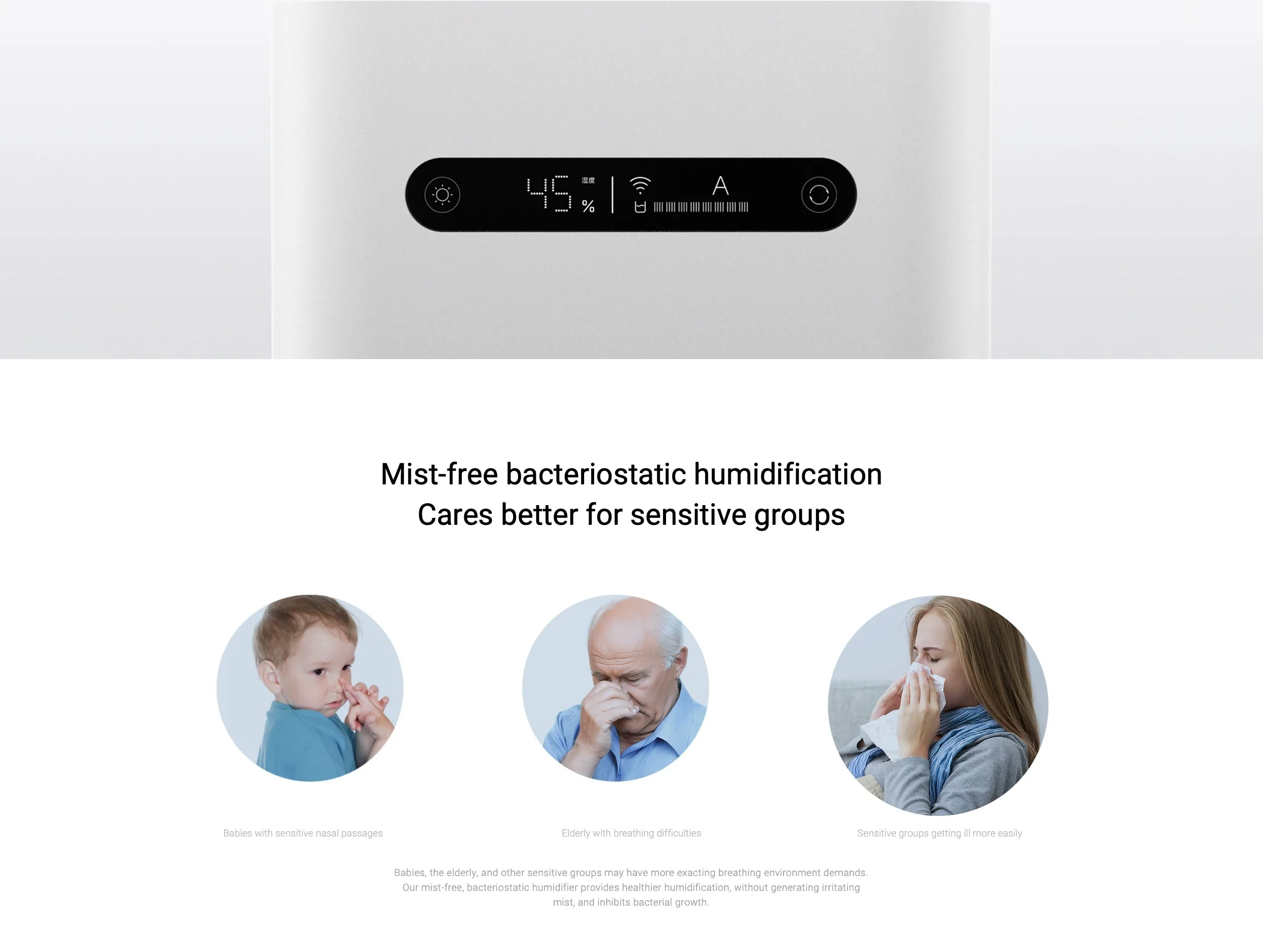 [-700py6 code: PODAROK700 ] Испарительный Увлажнитель Smartmi 2 для умного дома ультразвуковой