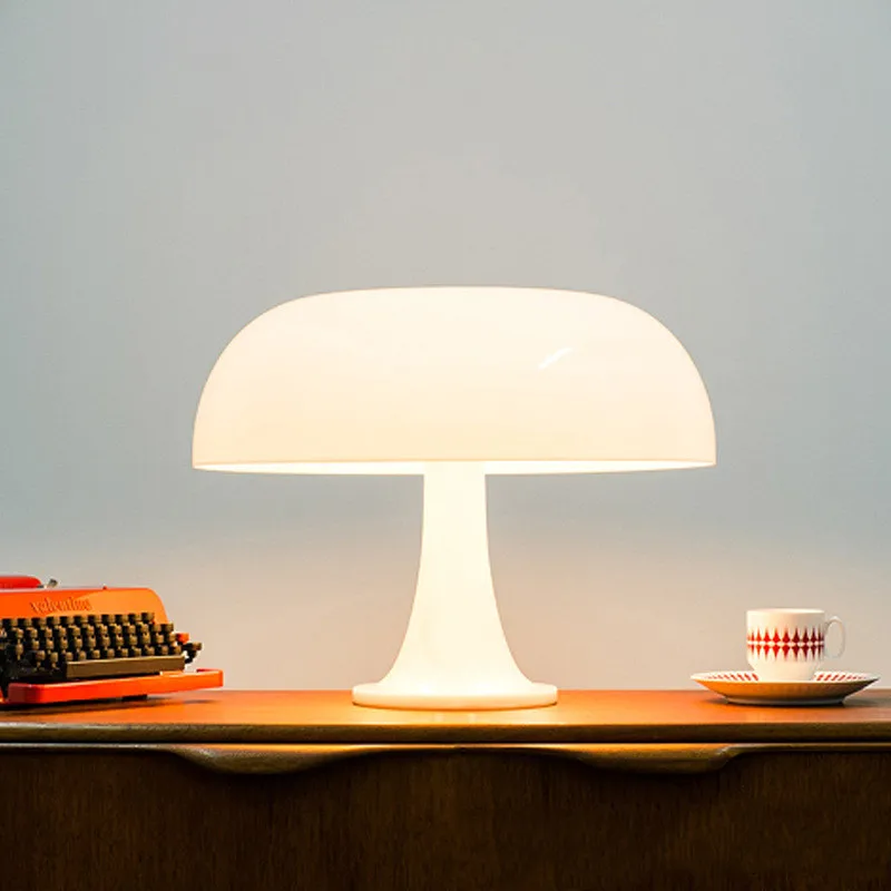 

Italy Designer Led Mushroom Table Lamp for Hotel Bedroom Bedside Living Room Decoration Lighting Modern Minimalist Desk Lights