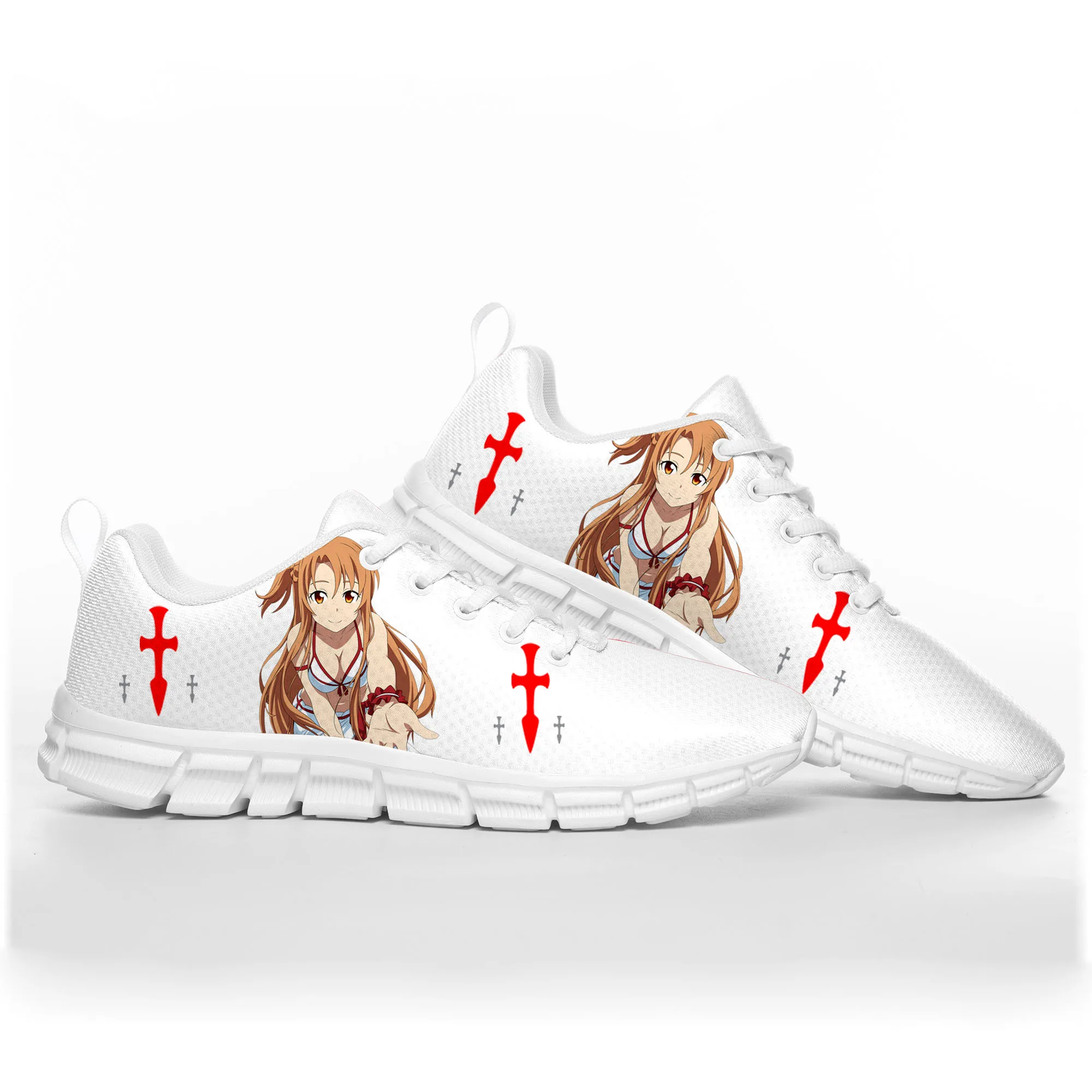 

Asuna Novel Anime Sword Art Online Sports Shoes Mens Womens Teenager Kids Children Sneakers Custom High Quality Couple Shoe