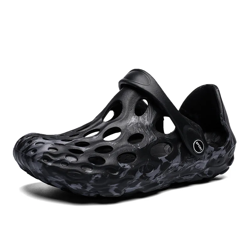 

2022 Summer Casual Slip-on Flats Sandals Slippers Men Half Shoe Breathable Beach Flip Flops Unisex Men Shoes Size 45