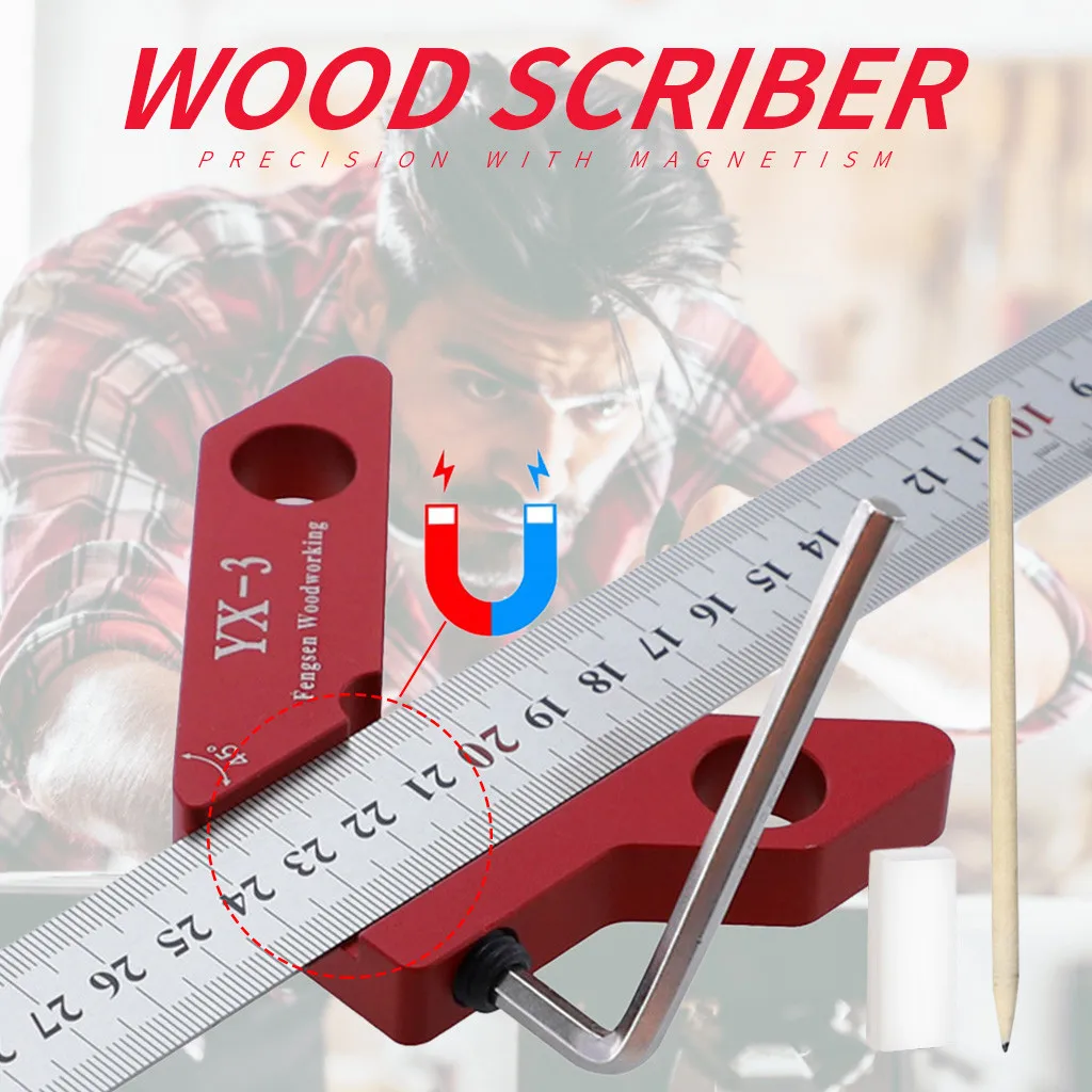 

Measuring Tool for s center Woodworking angle alloy degrees degrees 90 45 aluminum Reckon Tools Tape Measure Jigsaws Tools