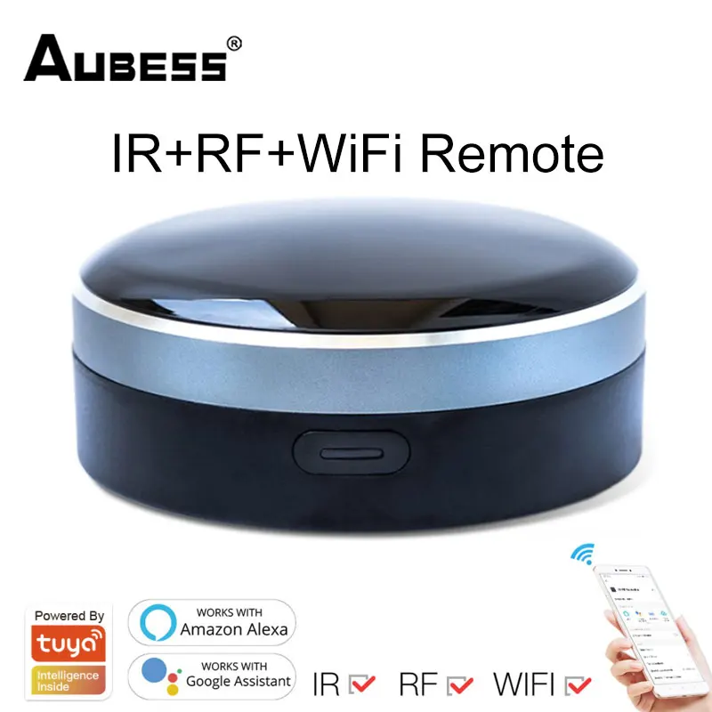 

Универсальный пульт дистанционного управления Tuya Smart Home WiFi + BT модуль радиочастоты RF433 инфракрасный голосовой пульт дистанционного управле...