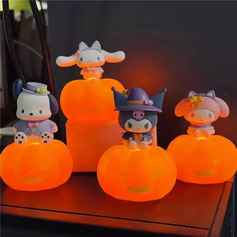 Оригинальный ночник Sanrio для Хэллоуина черный рис корица похвака моя мелодия