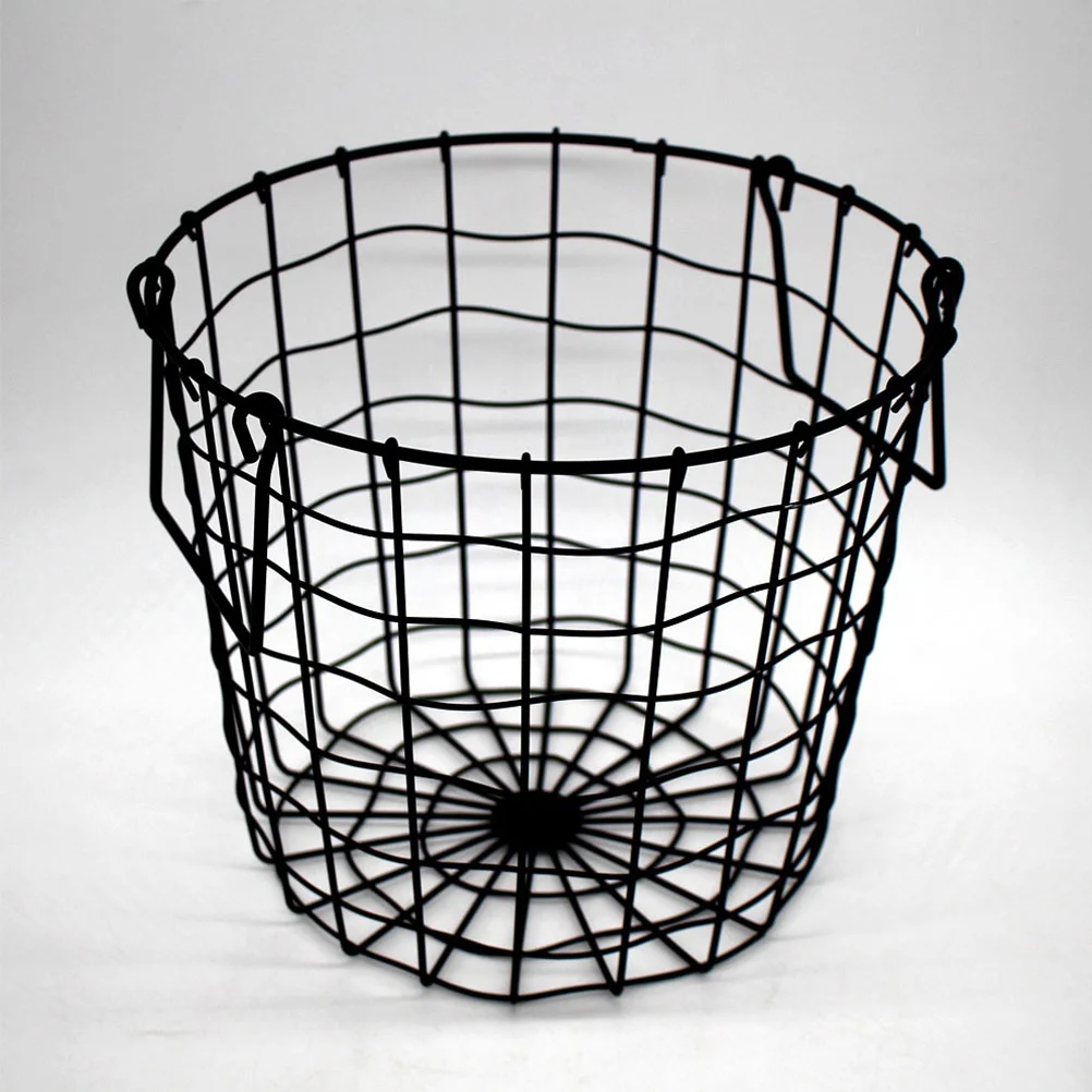 

Hamper Laundry Storage Clothes Basket Organizer Bin Metal Wireclothing Baskets Stackable Bins Baby Nursery Dirty Collection