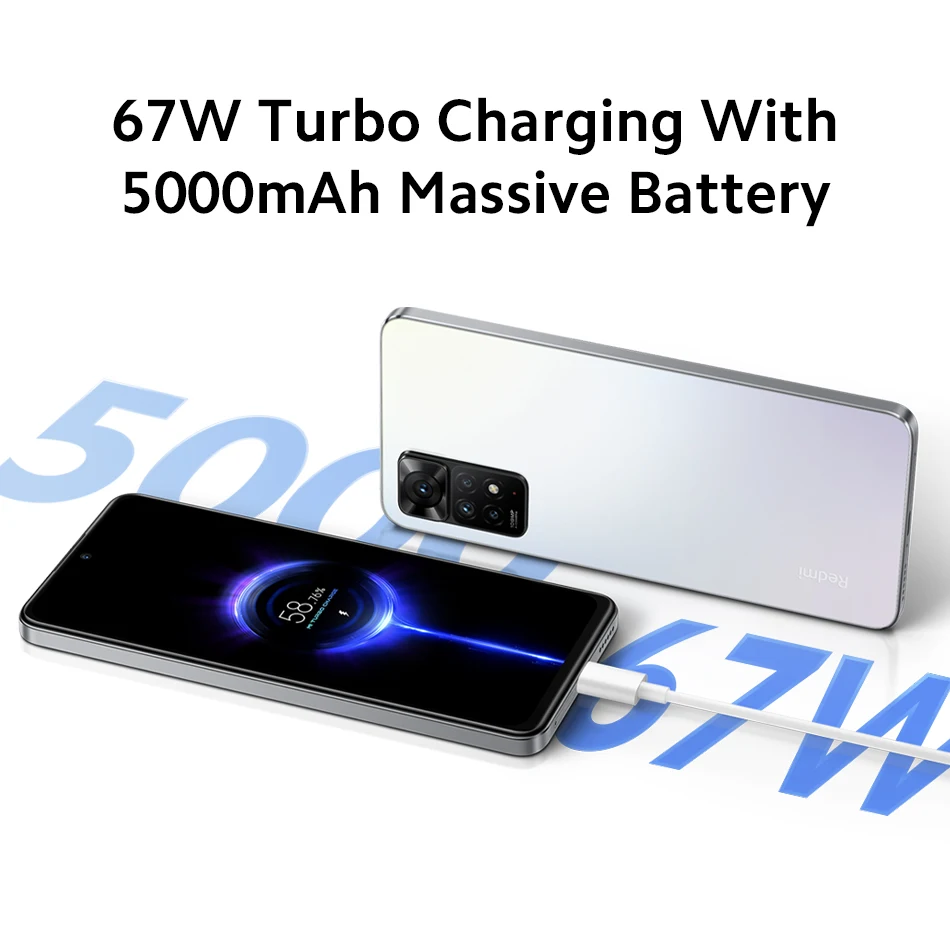 Смартфон Xiaomi Redmi Note 11 Pro 6 67 МП 120 дюйма 5000 Гц AMOLED мАч |