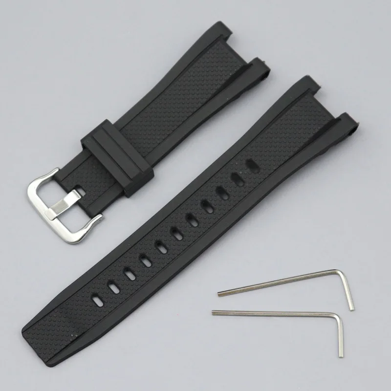 Фото Для Casio G-SHOCK G-STEEL ‌ ‌   Резиновый ремешок для часов GST-B100/S110/W300G/400G/410/S130/210B/W100G, силиконовый браслет для мужчин, сменный ремешок №2