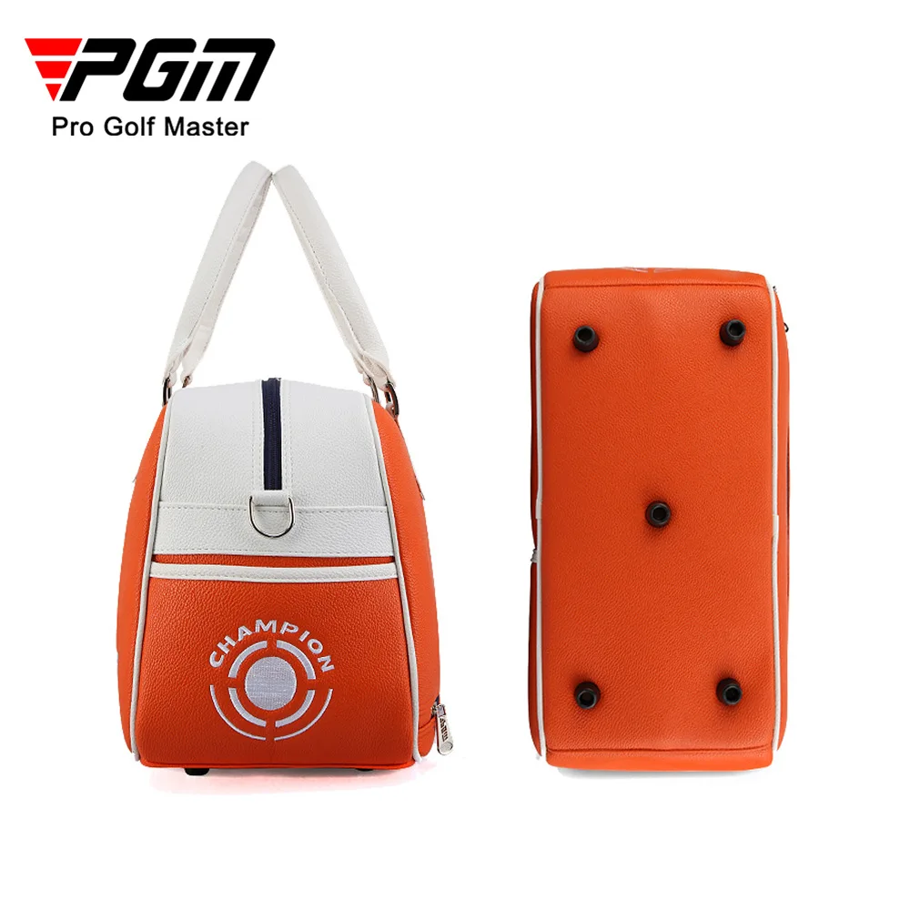 PGM Men Women Golf Clothing Bag Double Layer Large Capacity Sports Travelling Waterproof PU Fashion Bag Ultra Light Portable