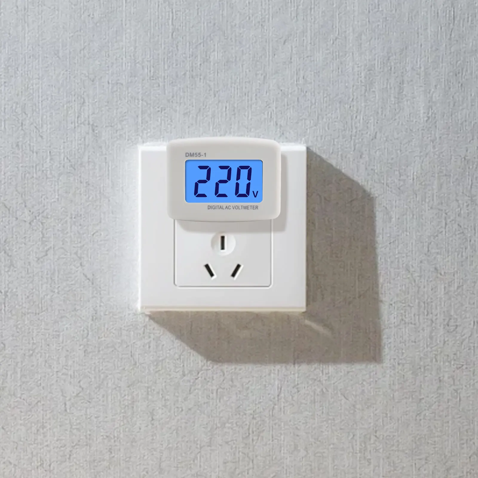 Вольтметр переменного тока тип DM55-1 110 В-220 В цифровой ЖК-дисплей вольтметр