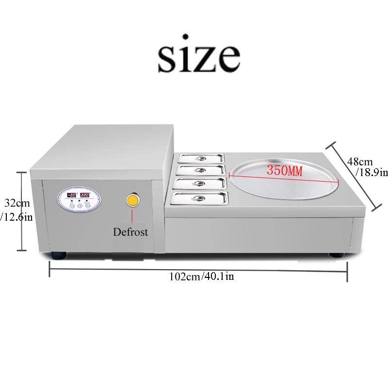 

Коммерческая стандартная машина для приготовления домашнего мороженого из нержавеющей стали