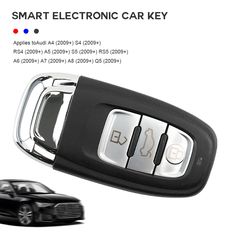 

SilKY Smart Remote Key Semi Keyless 3/4BTN 315MHz/433MHz/868MHZ 8T/K0 959 754C for FOR Auid Q5 A4L A5 A6 A7 A8 RS4 RS5 S4 S5