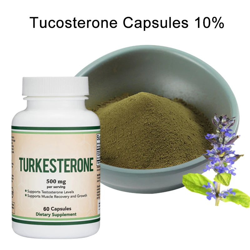 1 Bottle Turkesterone Capsules 10% Promote Lipid Carbohydrate Metabolism Help Muscle Enlargement Increase Strength Health Food