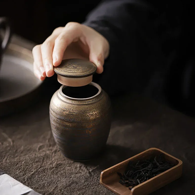 Чайник керамический позолоченный в стиле ретро маленький органайзер для