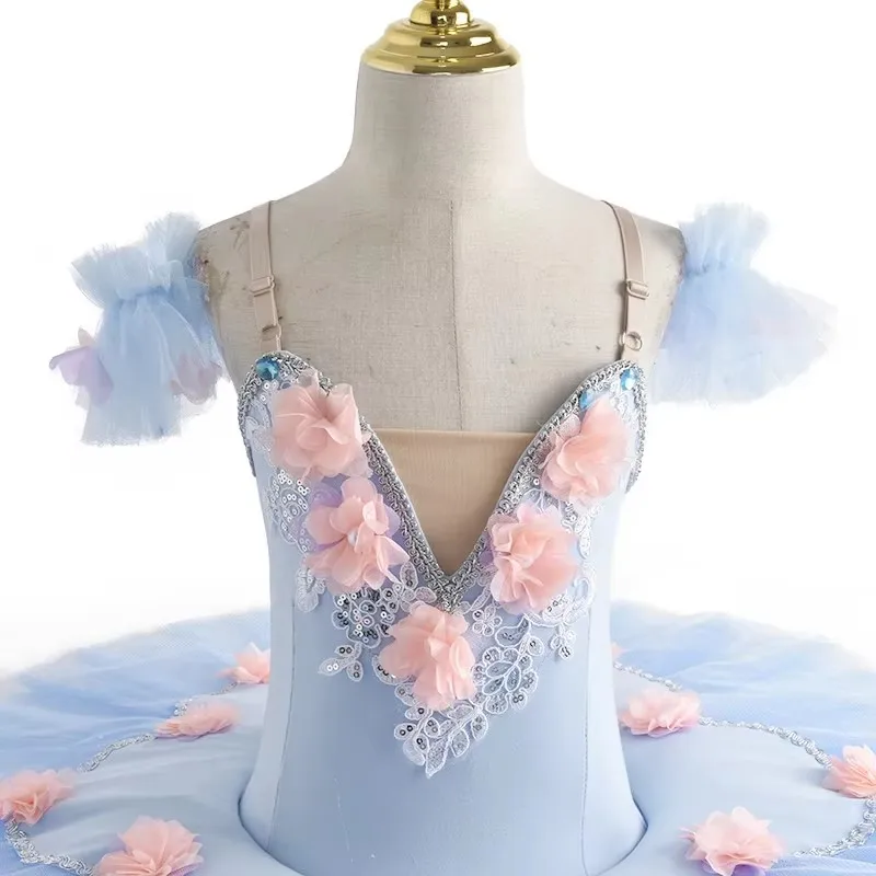 Профессиональная балетная пачка блинная детская Белое лебединое озеро детские