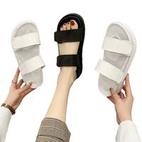 womens sandals new summer flat sandals fashion solid color one line slippers womens sports beach sandals women sandals