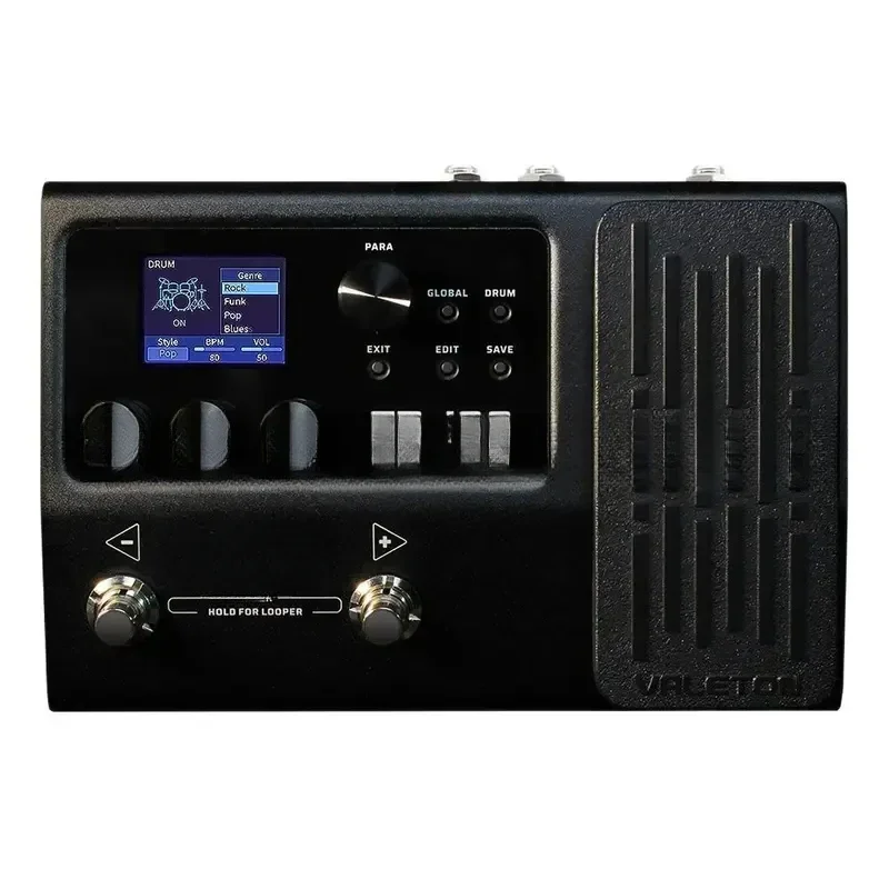 Бас-эффекты Valeton Гитарный процессор с европейской и американской вилкой ИК OTG USB