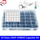 123 шт., 24 значения, электролитический системный блок 10 в-100в-400в, 10 мкФ Ф, 15 мкФ, 22 мкФ, 33 мкФ Ф, 47 мкФ, 470 мкФ, 680 мкФ, 1000 мкФ, 1500 мкФ, 2200 мкмкФ