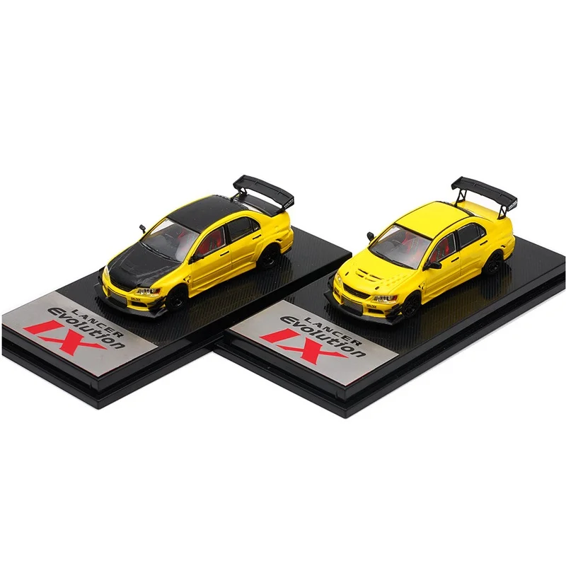 CM модель 1:64 Lancer Evolution IX Желтая серия автомобиля из сплава