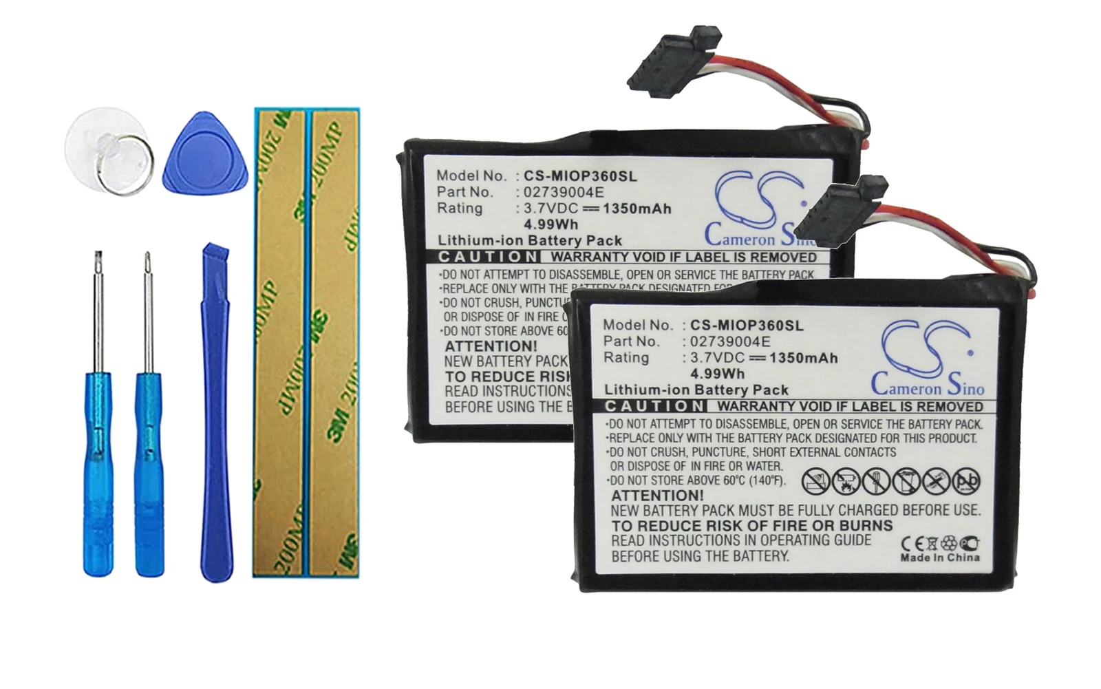 

Аккумулятор 1350 мА для MICROMAXX MM95242, 2 упаковки