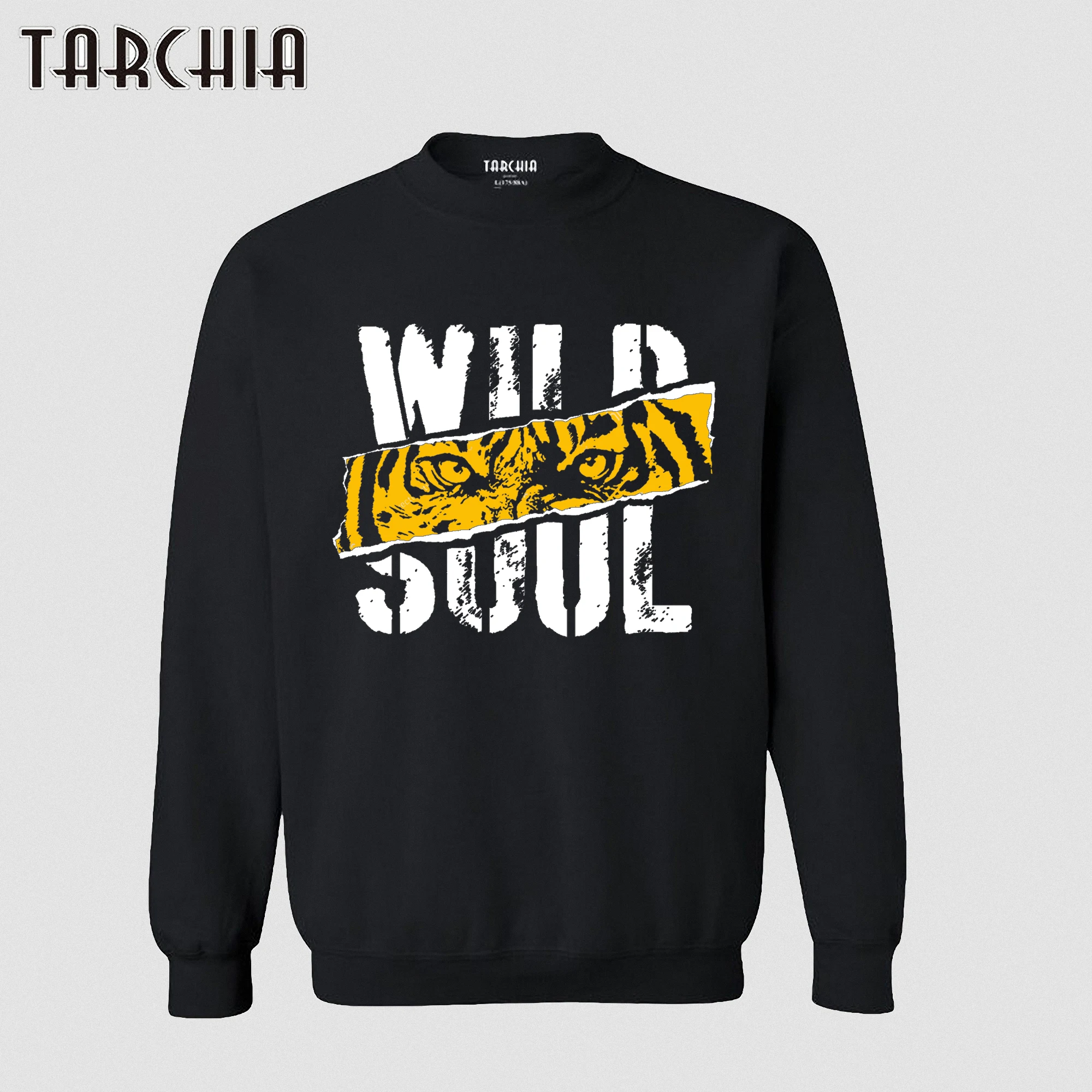 

TARCHIA 2023 Oversized Pullover Hoodies Graphic Sweatshirt Personalized Men Tiger Wild Soul Casual Parental Survetement Homme