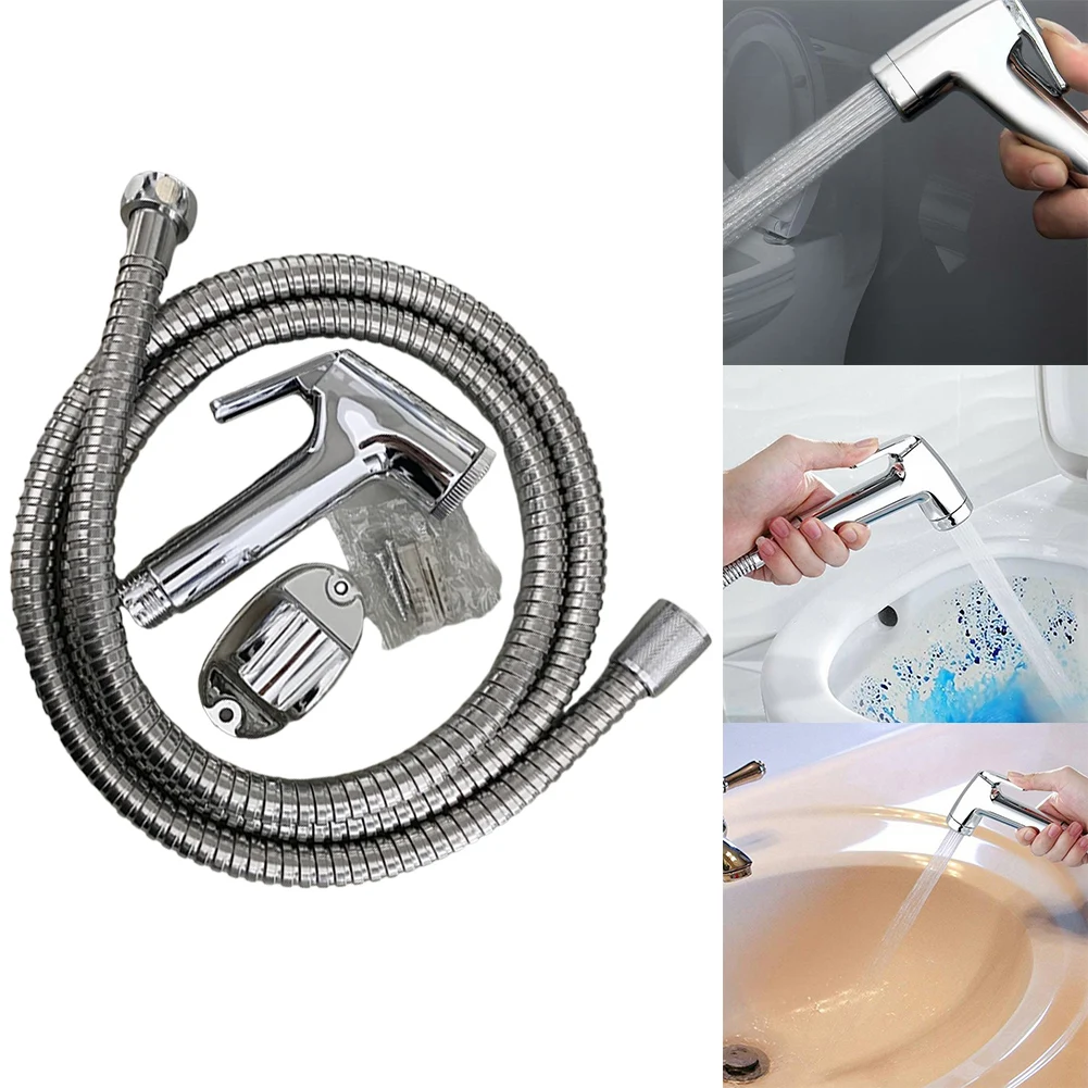 

ABS Sprayer Handheld Toilet Bidet With Holder Spray Bathroom Toilet Bidet Shower Head Nozzle Showerhead Hose Set
