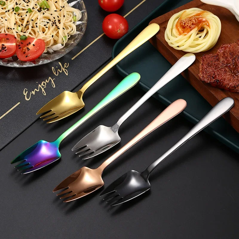 Ложка-вилка из нержавеющей стали 304 для фруктов и салатов |