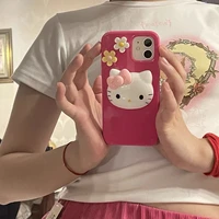 hellokitty cute cat silicone mobile shell suitable for iphone 78pxxrxsxsmax1112pro12 phonecase cover