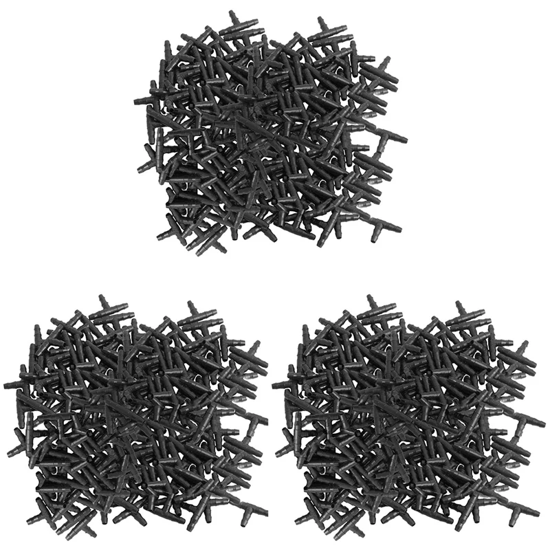 

Зазубренные соединители для капельного орошения, универсальные Зазубренные тройники 300 шт., подходит для тройников диаметром 1/4 дюйма (4/7 мм)