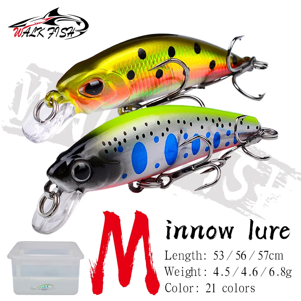 WALK FISH 1 шт. 4 5 г 6 8 японские мини-погружные рыболовные приманки в виде гольяна