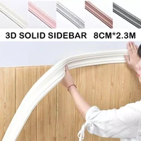 230cm 3d wall trim line skirting border self adhesive waterproof baseboard wallpaper wall sticker for living room home decor