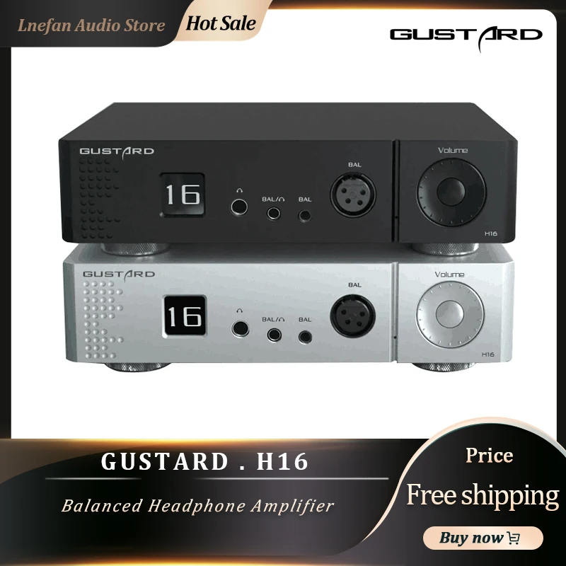 

GUSTARD H16 Hi-Res Headphone Amplifier Balanced Pre Amplifier OLED Display High Power 3200mW AMP XLR RCA 6.5 4.4 3.5mm Output