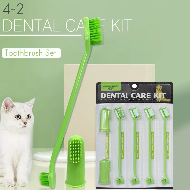 

Pet Supplies Dog Toothbrush Teeth Cleaning Bad Breath Care Nontoxic Tooth Brush Tool Dog Cat Cleaning Supplies Pets Accessories