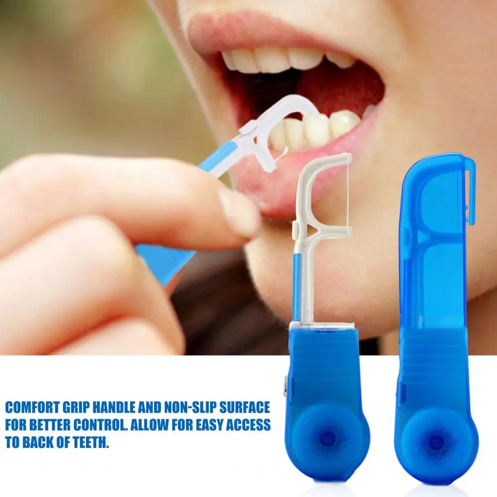 

Useful Floss Holder PP Cotton Effective Non-slip Surface Dental Flosser Holder Supplies Dental Flosser Holder Portable