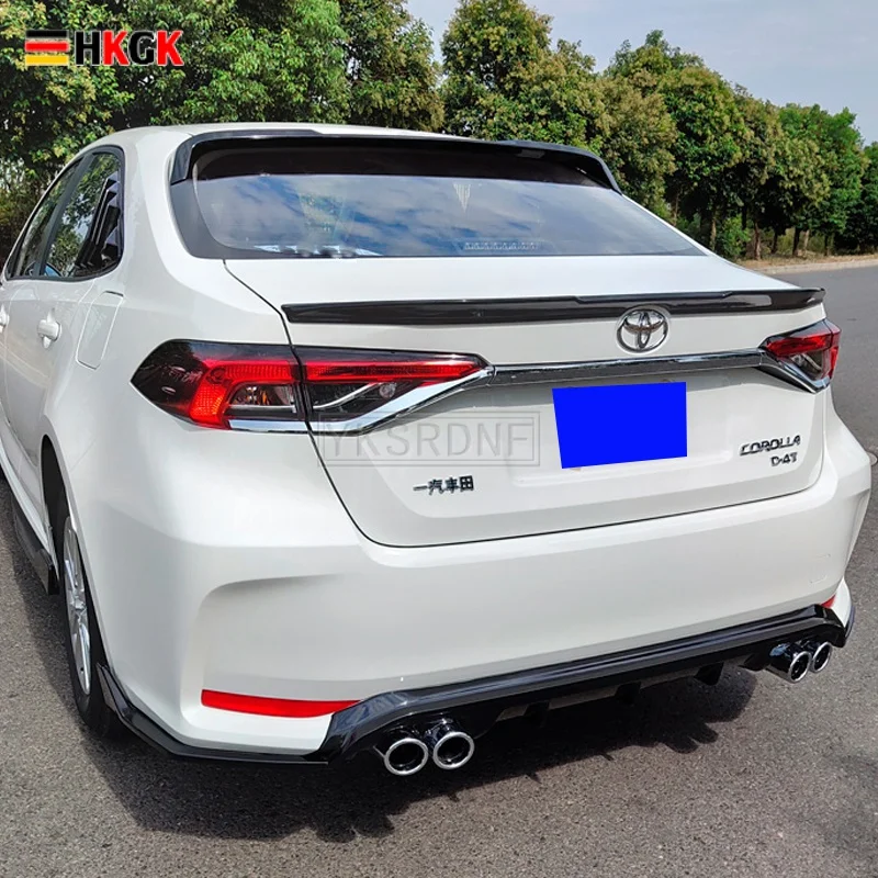 

Для нового Toyota Corolla 2019 2020 2021 2022 Высокое качество Настоящее углеродное волокно вид задний хвост крыло багажника спойлер