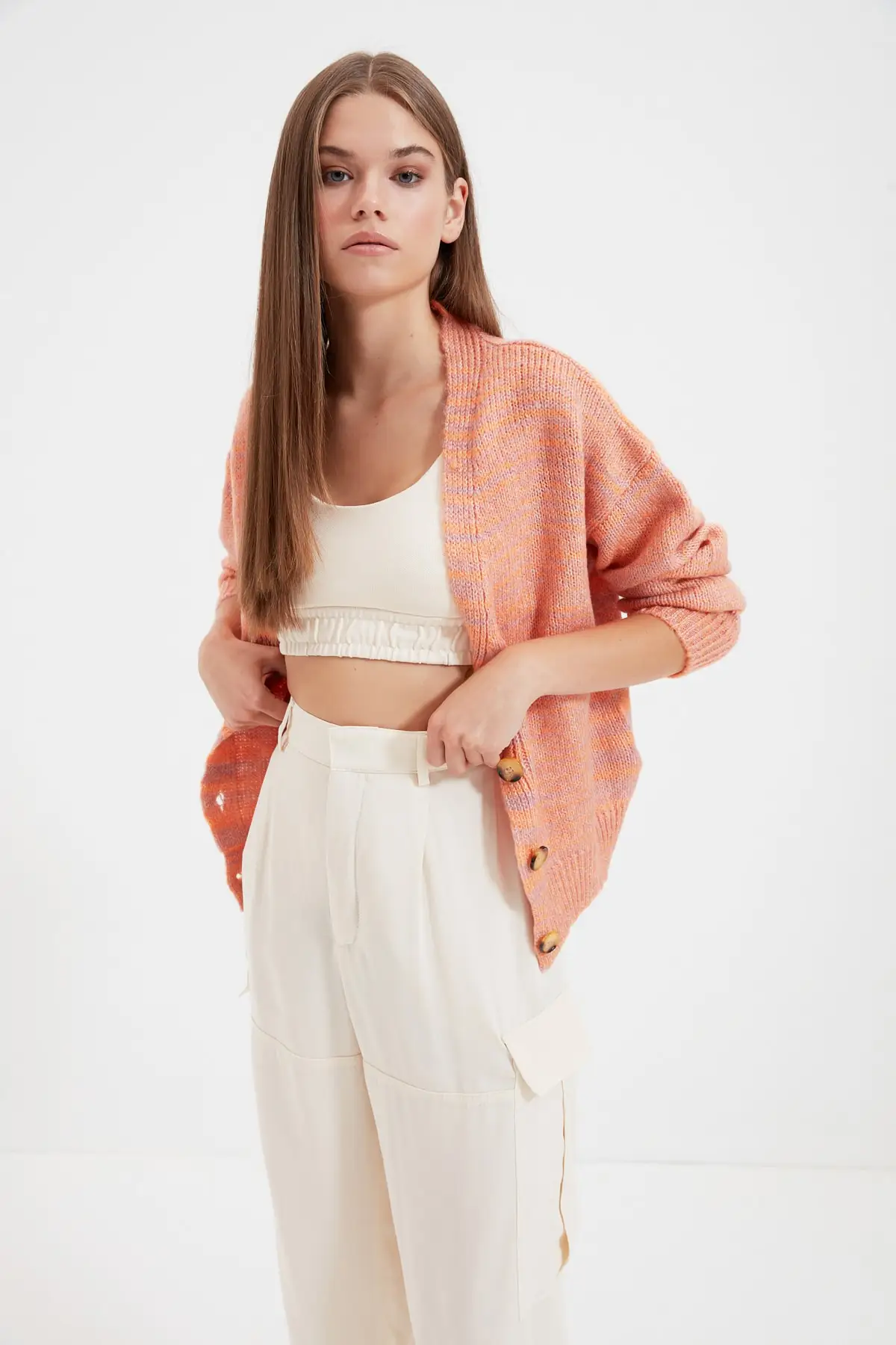 

Trendyol Button Detail Knitwear Cardigan TWOAW22HI0091