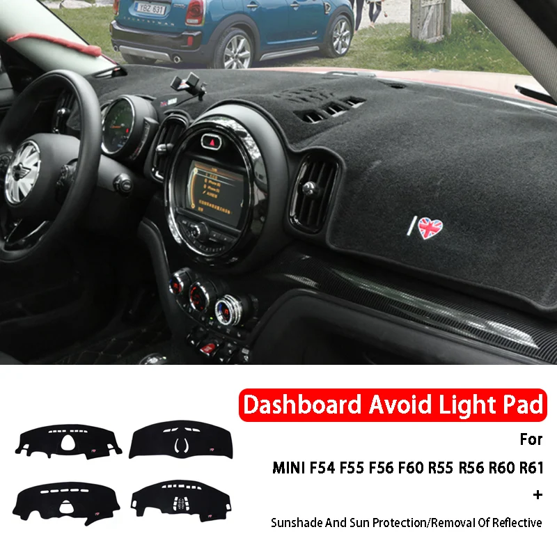 

Car Interior Dashboard Light Shield Mat Sunshade Pad For BMW MINI Cooper F54 F55 F56 F60 R55 R56 R60 Car Styling Accessories