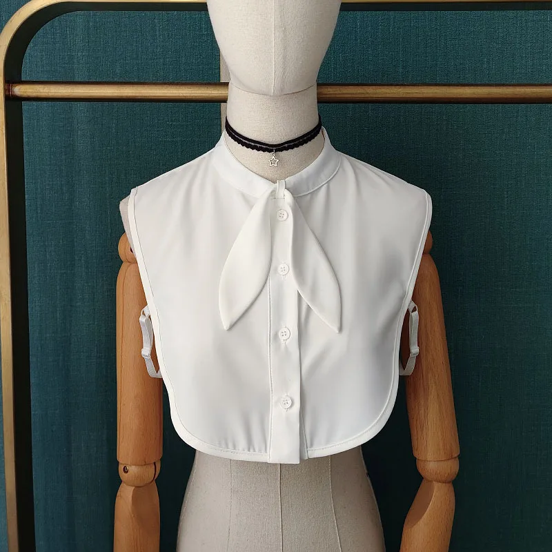 

Sitonjwly, Поддельный Воротник для женщин, милая блузка с лацканами, накладные воротники, съемная половина рубашки, свитер, ожерелье, съемный вор...