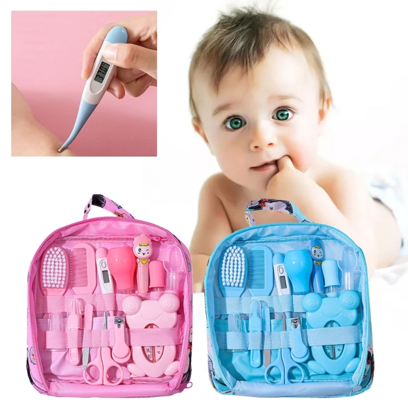

Baby Grooming Kit Baby Nursery Health Care Set Include Baby Comb Baby Brush Clipper Cleaner Baby Scissors Thermometer
